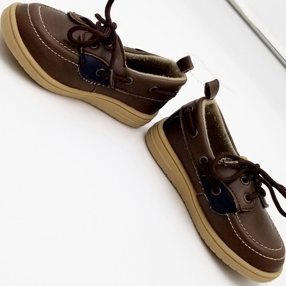 Koala kids loafer slip on shoe sz boys 6 bwn/blu - Picture 6 of 10